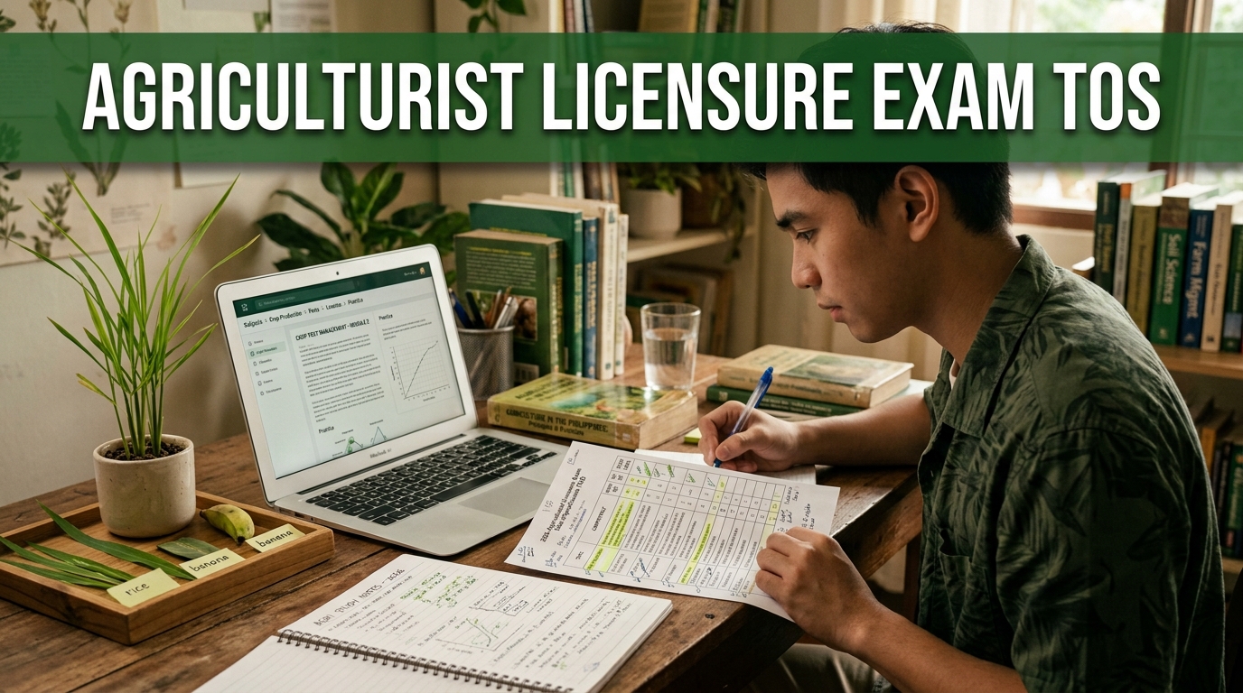 2026 Agriculturist Licensure Exam Table of Specifications (TOS): Complete TOS Review Guide